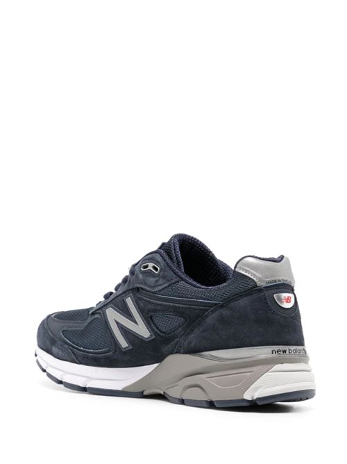 blue/grey suede panelled design mesh New Balance | U990NV4NAVY